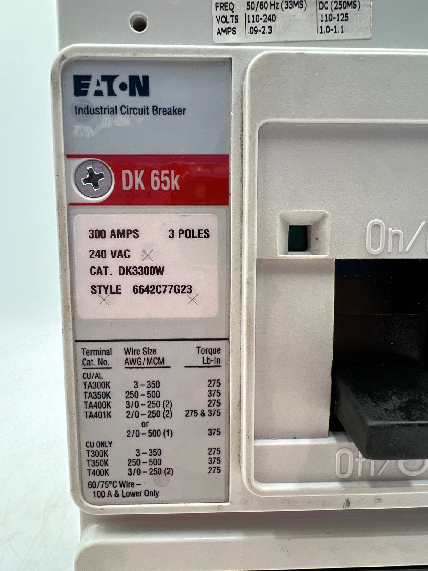 Eaton DK3300W Used
