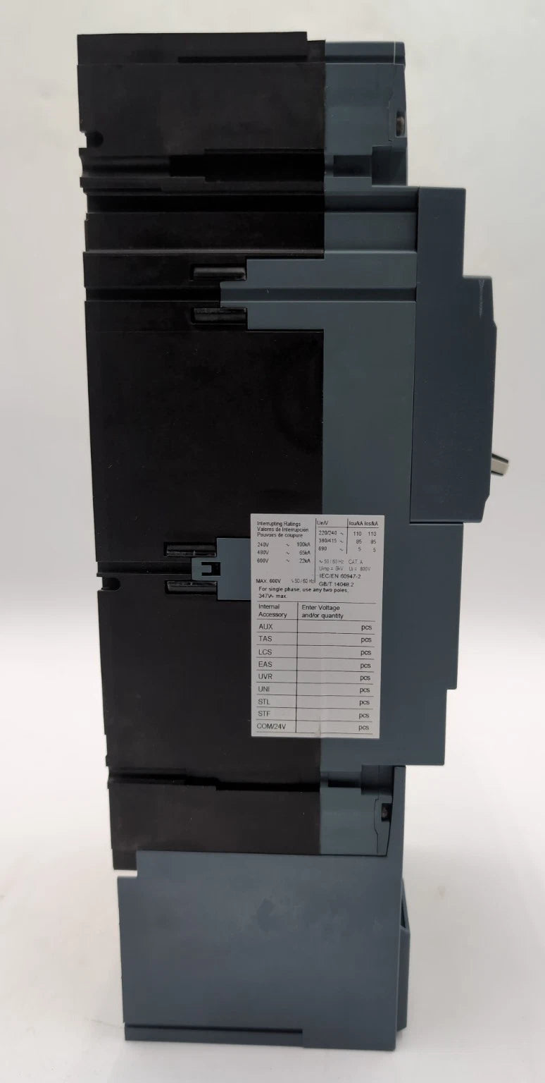 Siemens 3VA6340-6HN31-0AA0 Circuit Breaker 400A 3P 600V 3PH LSI Trip 400 Amp NEW New