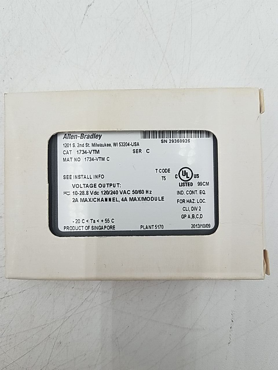 Allen-Bradley 1734-VTM New