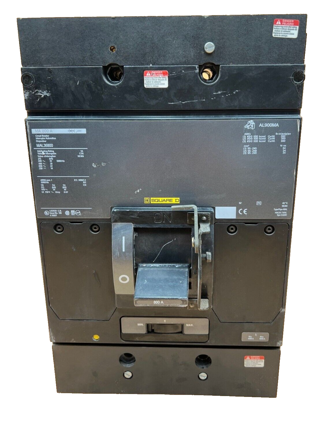 Square D MAL36800 Used