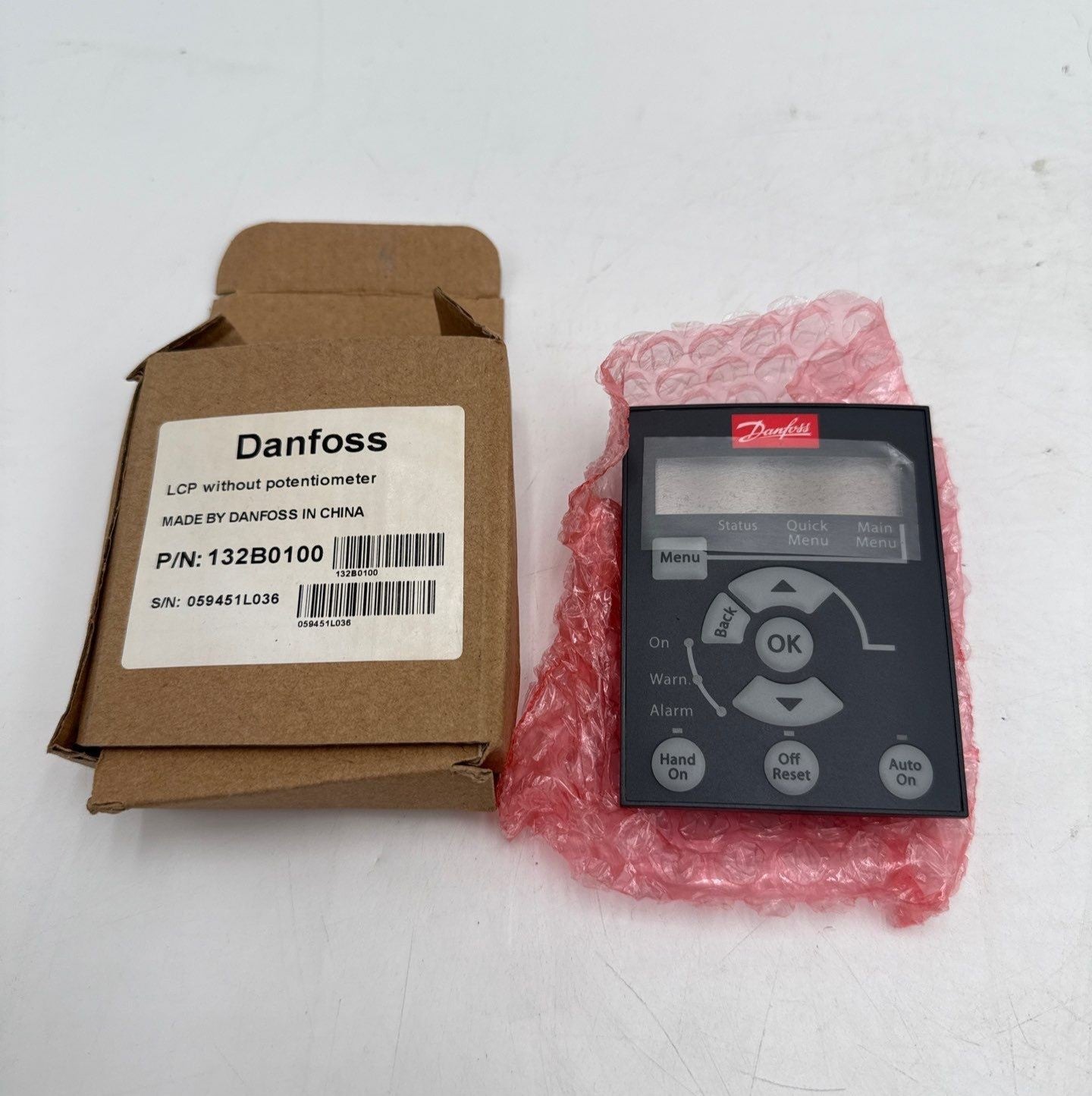 Danfoss 132B0100 LCP Without Potentiometer For AC Drives LCP11 W/O POT New