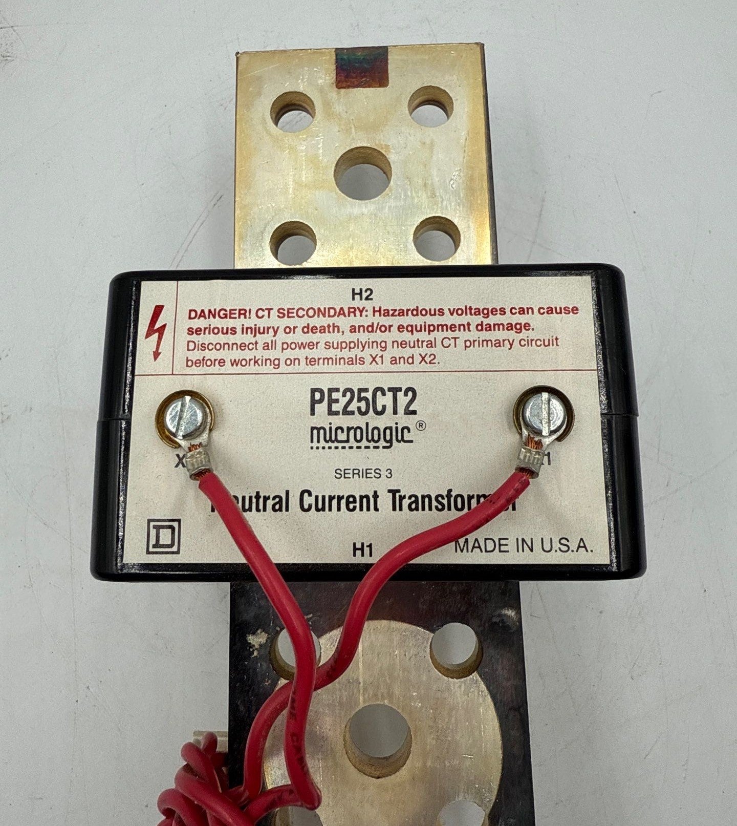 Square D PE25CT2 Neutral Current Transformer Micrologic 2500A PXF PEF Breakers Used