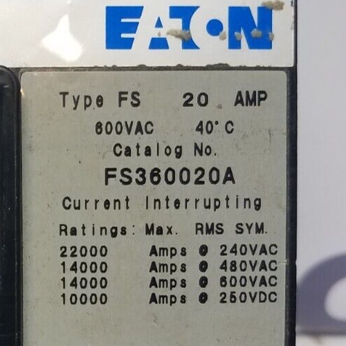 Cutler-Hammer FS360020A Used