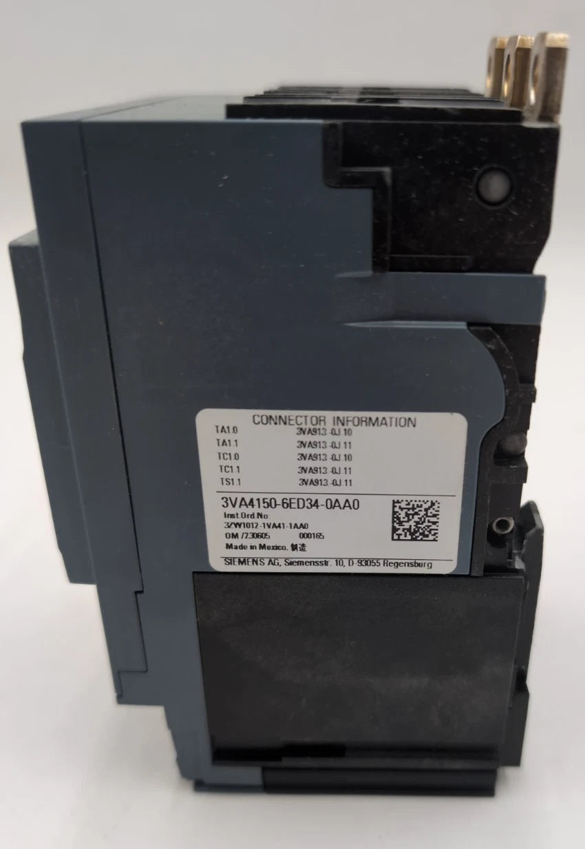 Siemens 3VA4150-6ED34-0AA0 Circuit Breaker 50A 3P 480V 600Y/347V 50 Amp Bolt On New