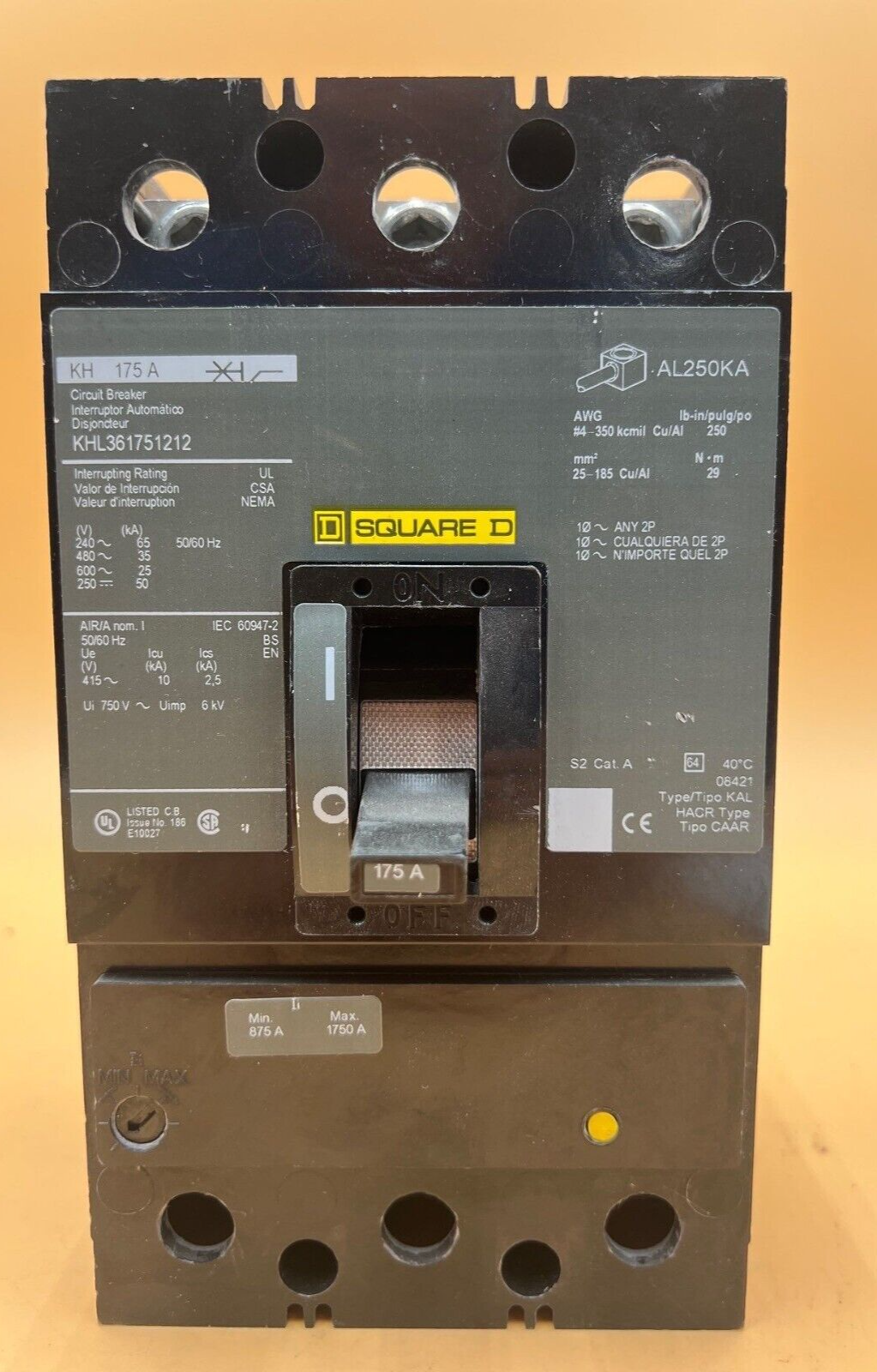 Square D KHL361751212 Used