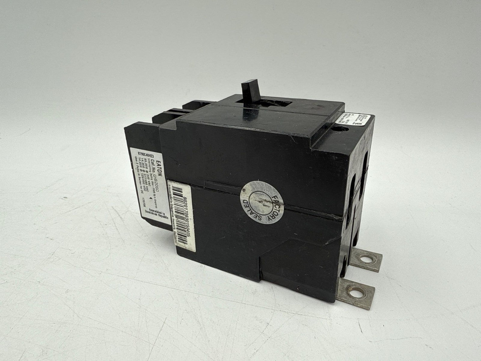 Eaton GHB2060 Bolt On Circuit Breaker 60A 277/480V 2P GHB 60 Amp 2 Pole Cutler Used