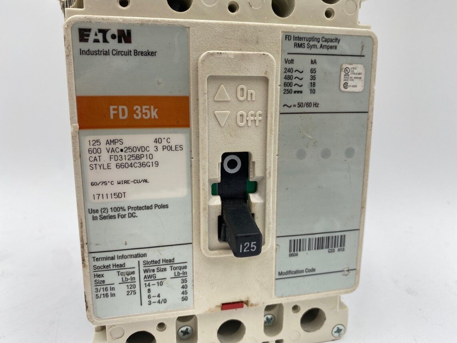 Eaton FD3125BP10