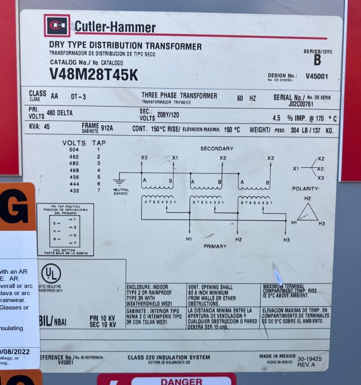 Cutler-Hammer 9T23B3873 Used