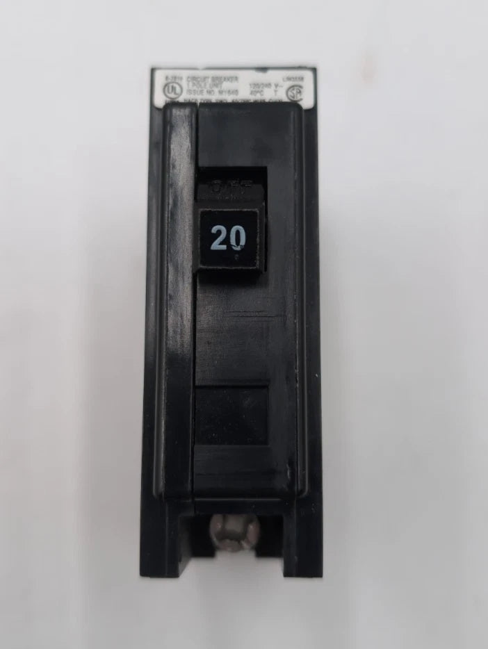 Eaton CH QBHW1020 Circuit Breaker 20A 240V 1P QBHW 22kA Bolt On 20 Amp 1 Pole Used