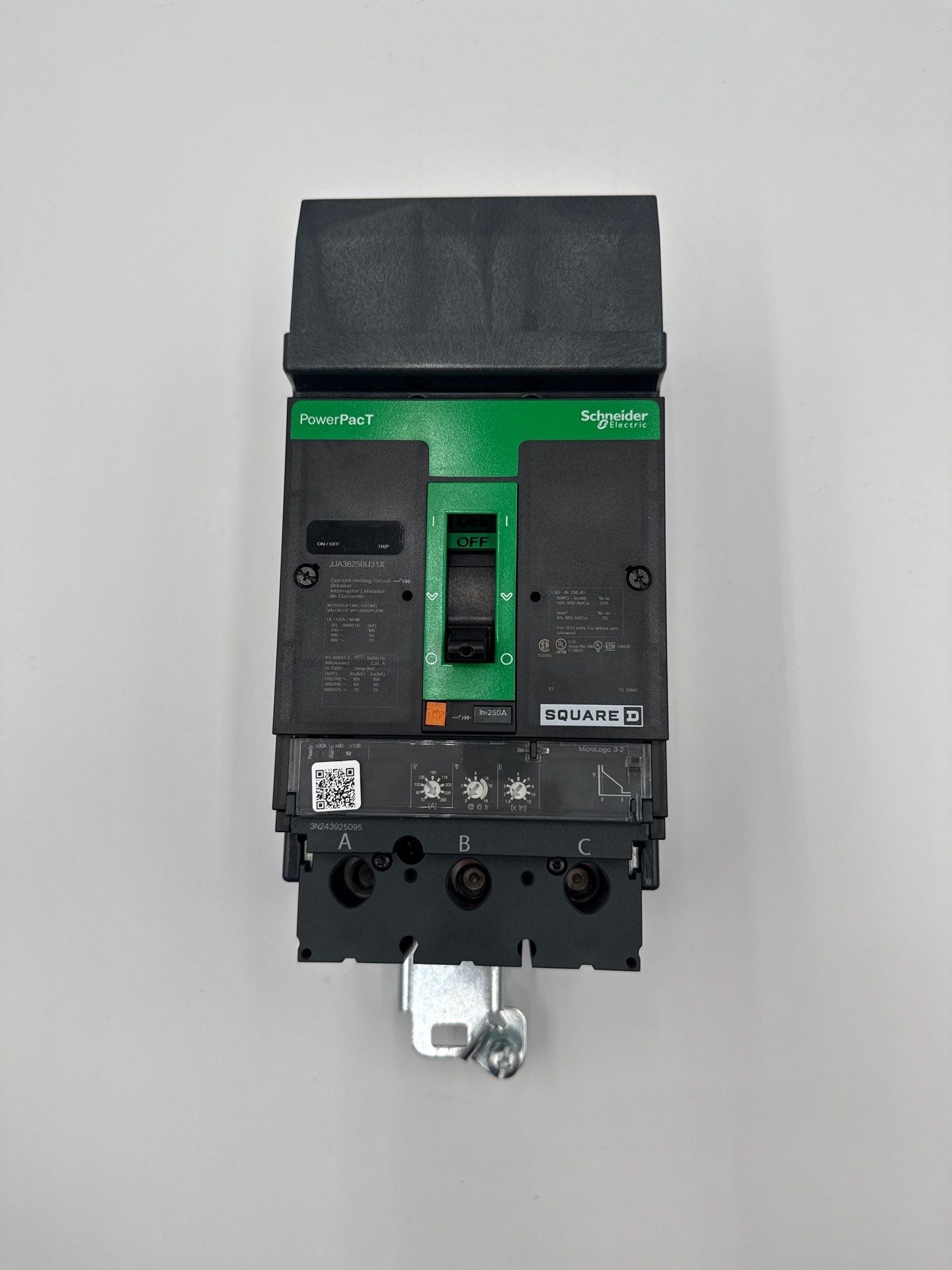 Square D JJA36250U31X I-Line Circuit Breaker 250A 3P 600V JJA 250 Amp 3 Pole New