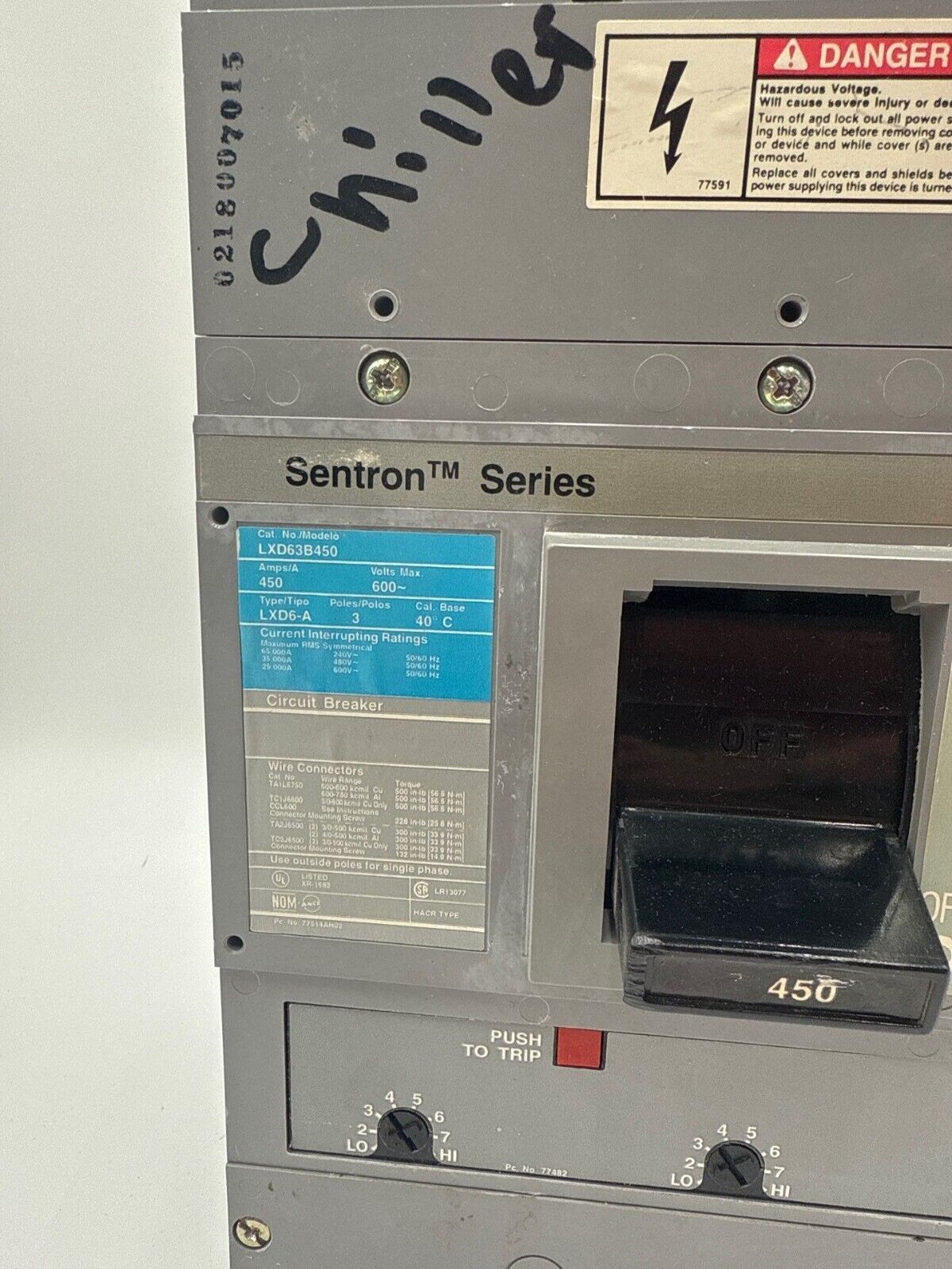 Siemens LXD63B450 Used