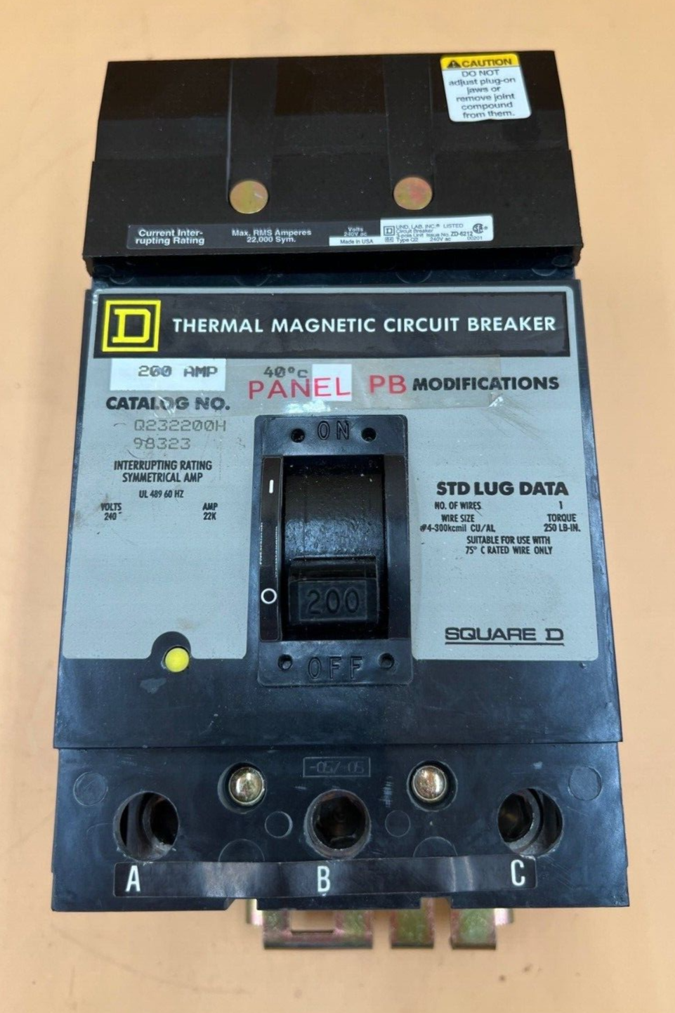 Square D Q232200H Used
