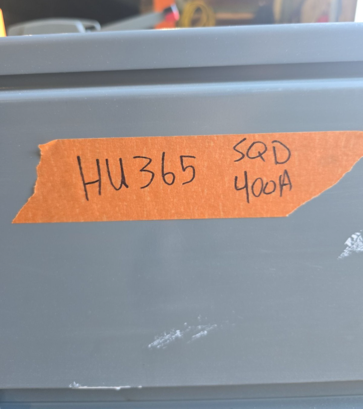 Square D HU365 Safety Disconnect Switch 400A 3P 600V Type 1 Indoor 400 Amp Used