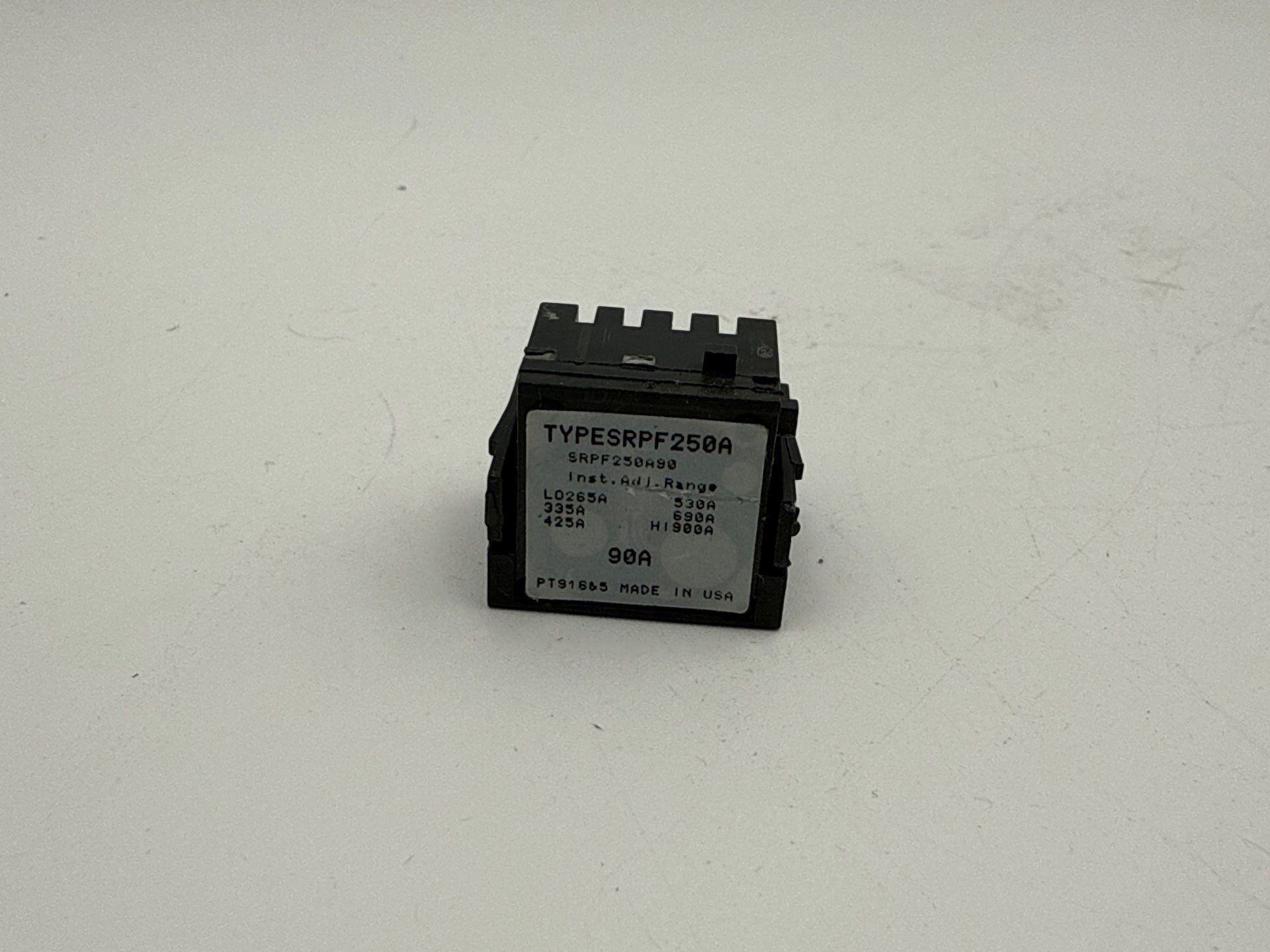 GE SRPF250A90 Rating Plug 90A SRPF250 90 Amp Frame SFDA SFHA SFLA SFPA Used