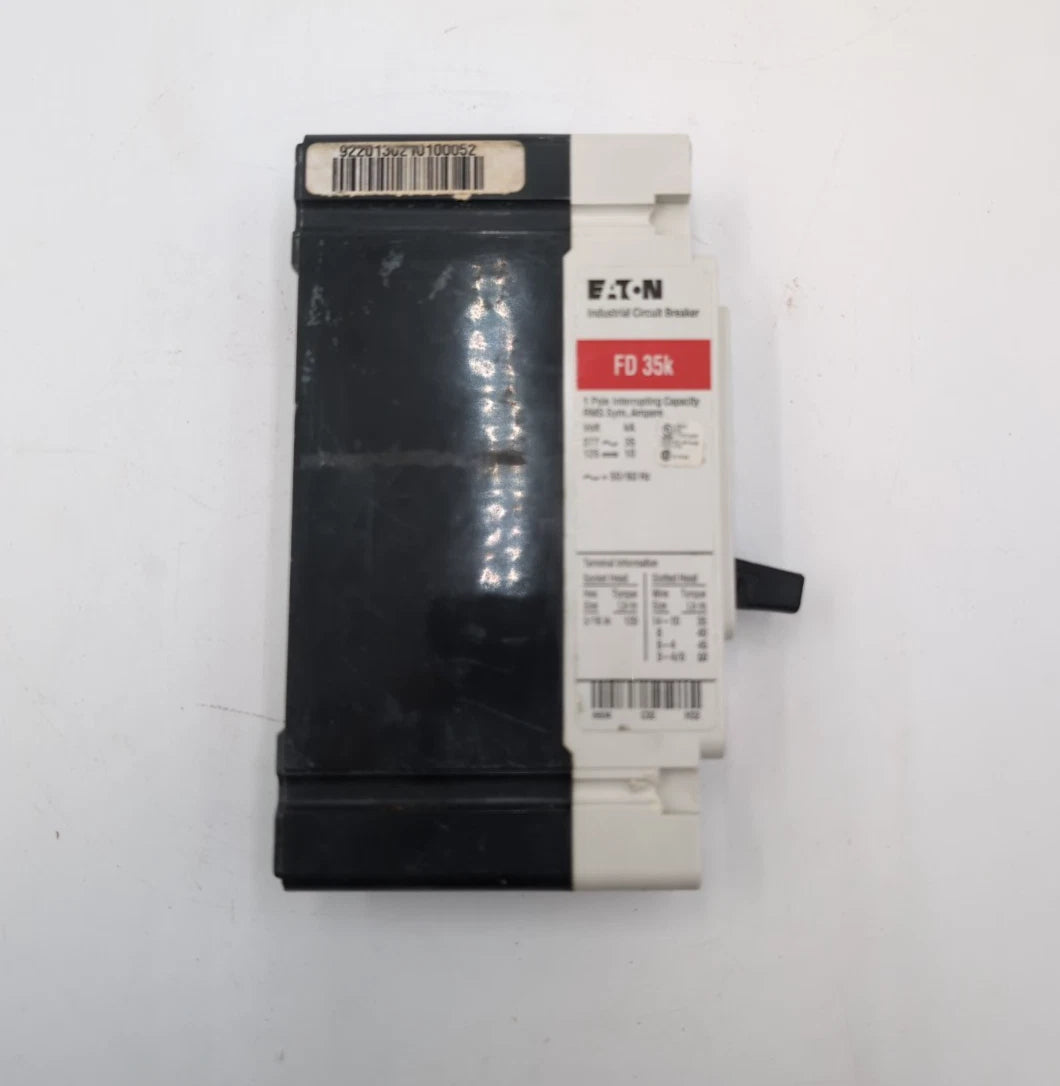 EATON CH FD1050 Circuit Breaker 50A 1P 277V 1PH FD 35K 50 Amp 1 Pole FD-1050 Used