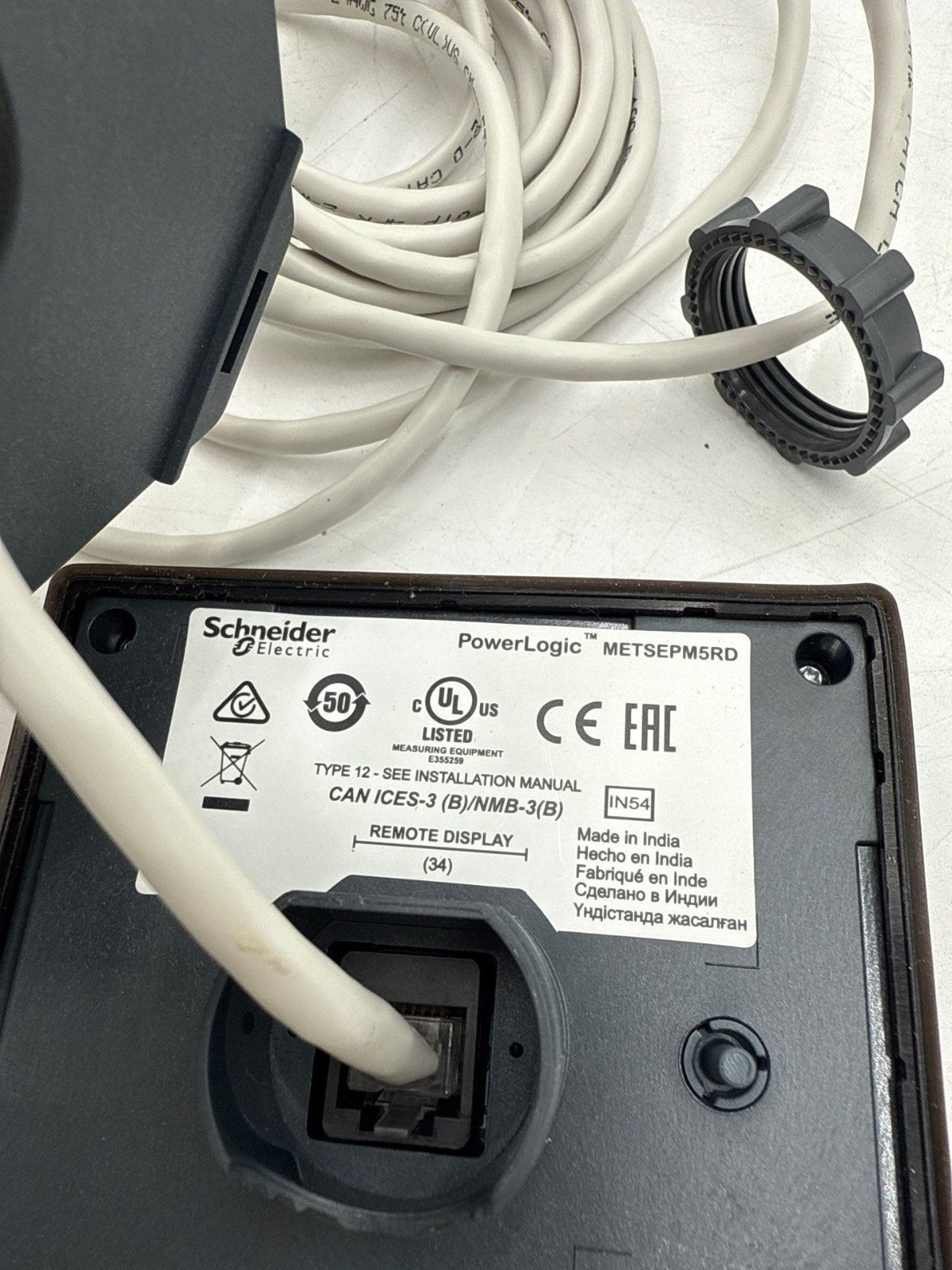 Schneider Electric METSEPM5RD PM5500 Power Logic Meter Display Used