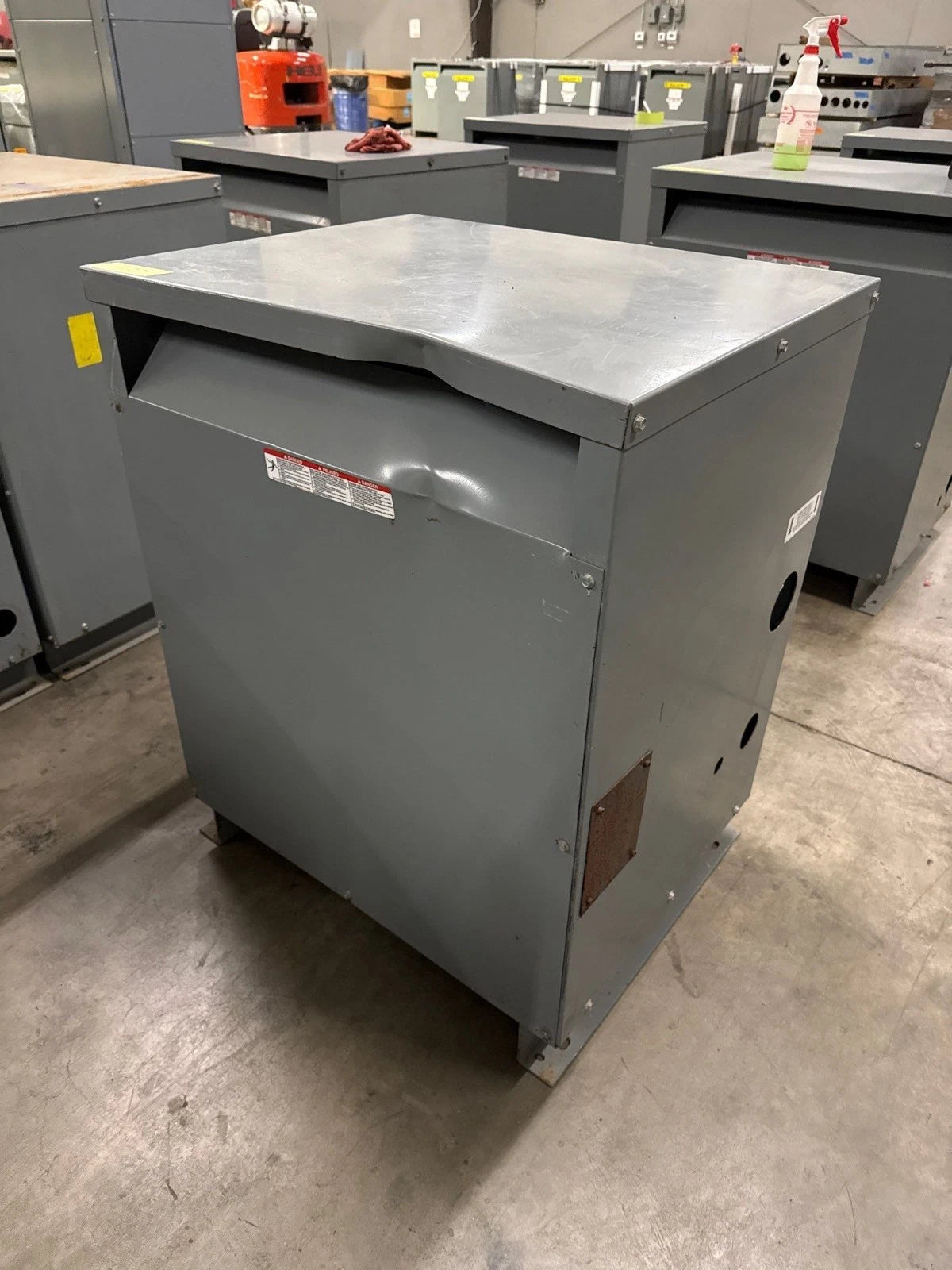 Square D 112.5KVA EE112T3H 3PH Transformer Pri 480V Sec 208Y/120V Indoor T283 Used