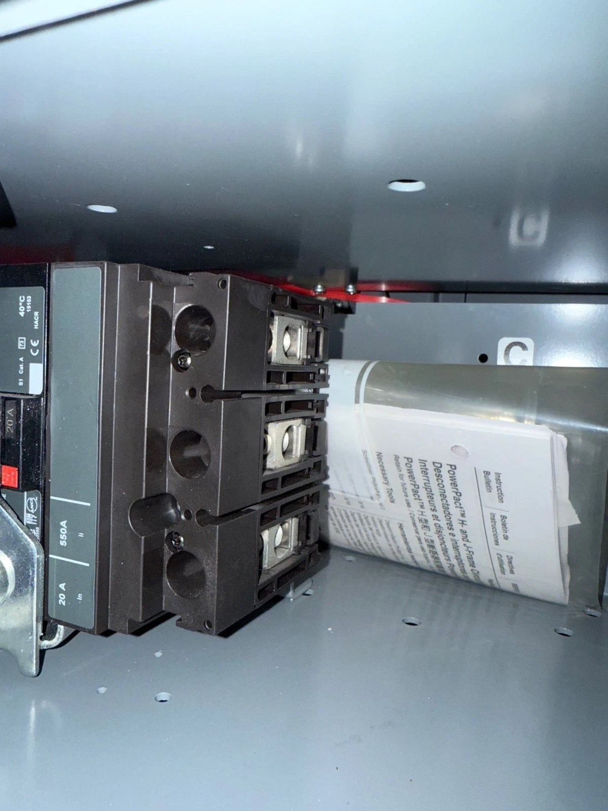 6" Square D Model 6 20A MCC Feeder Bucket 20 Amp HJL36020 Breaker HJL New