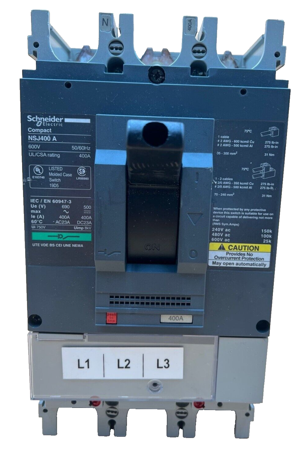 Square D NSJ400A Used