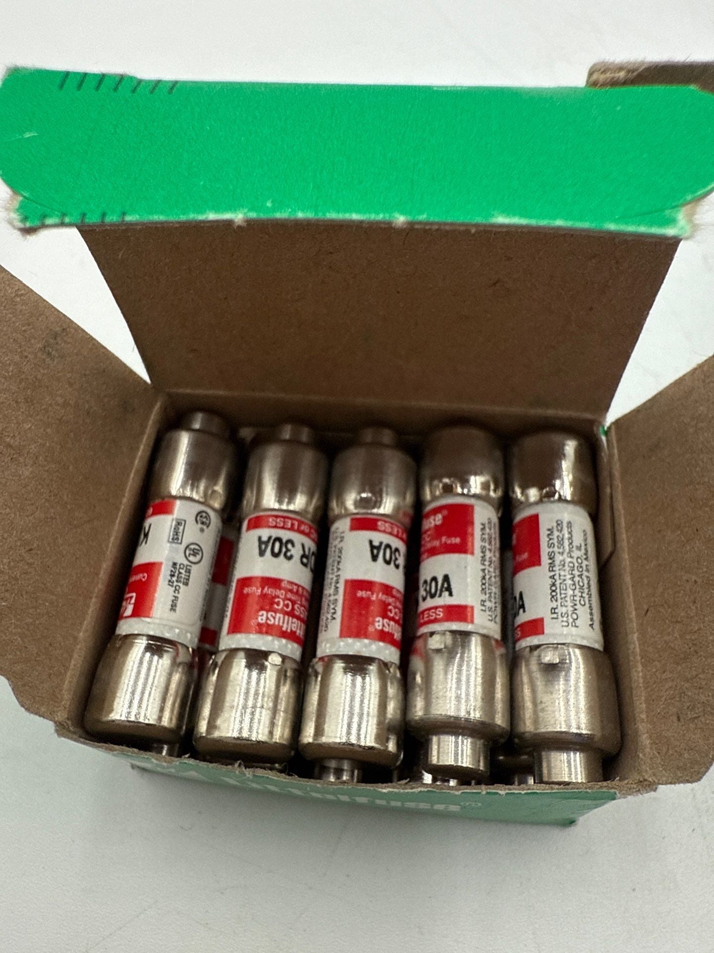 10PC Littelfuse KLDR-30 KLDR30 KLDR 30A 600Vac Time Delay Fuse Lot of 10 New