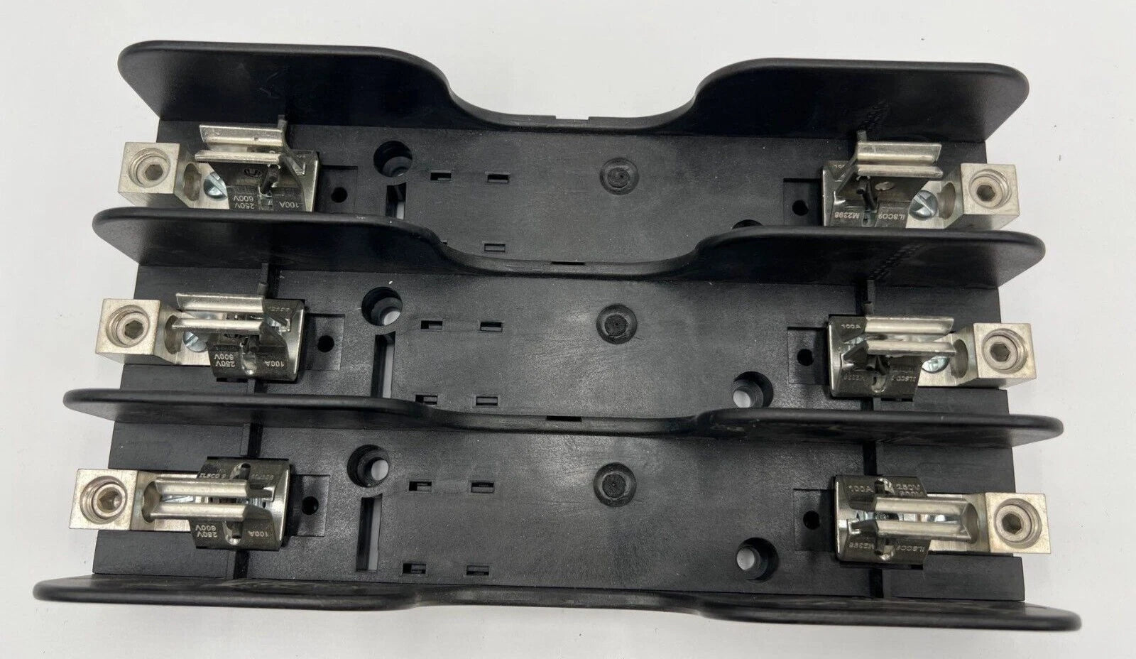 Ferraz Shawmut 61038R 100A 600V 3P Class R Fuse Holder Terminal Block Used Used