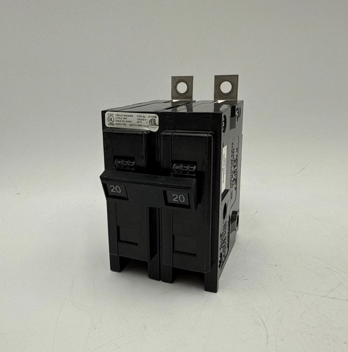 Cutler Hammer BAB2020H Bolt On Circuit Breaker 20A 2P 120/240V BAB2020 BA220 New