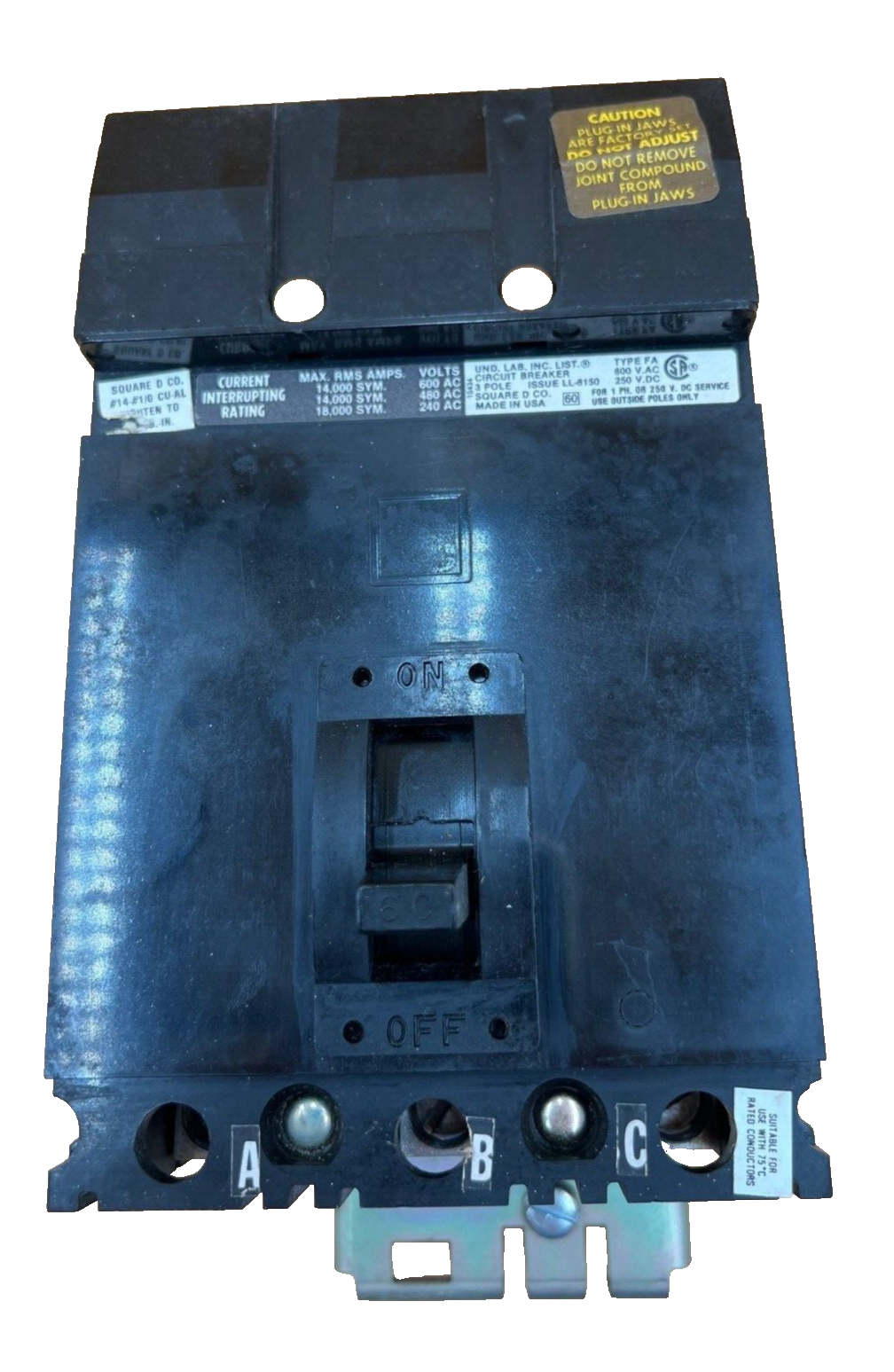 Square D FH36060 Used