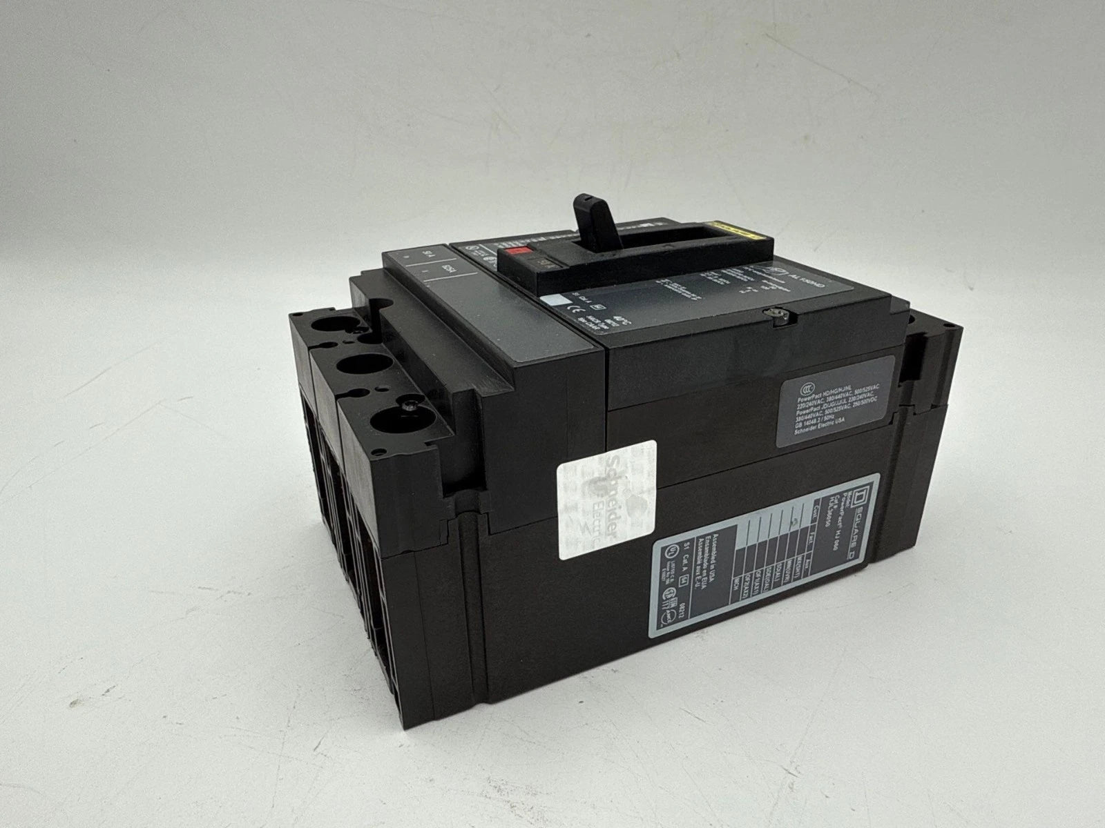 Square D HJL36050 Circuit Breaker 50A 3P 600V 3PH HJL 50 Amp 3 Pole PowerPact HJ