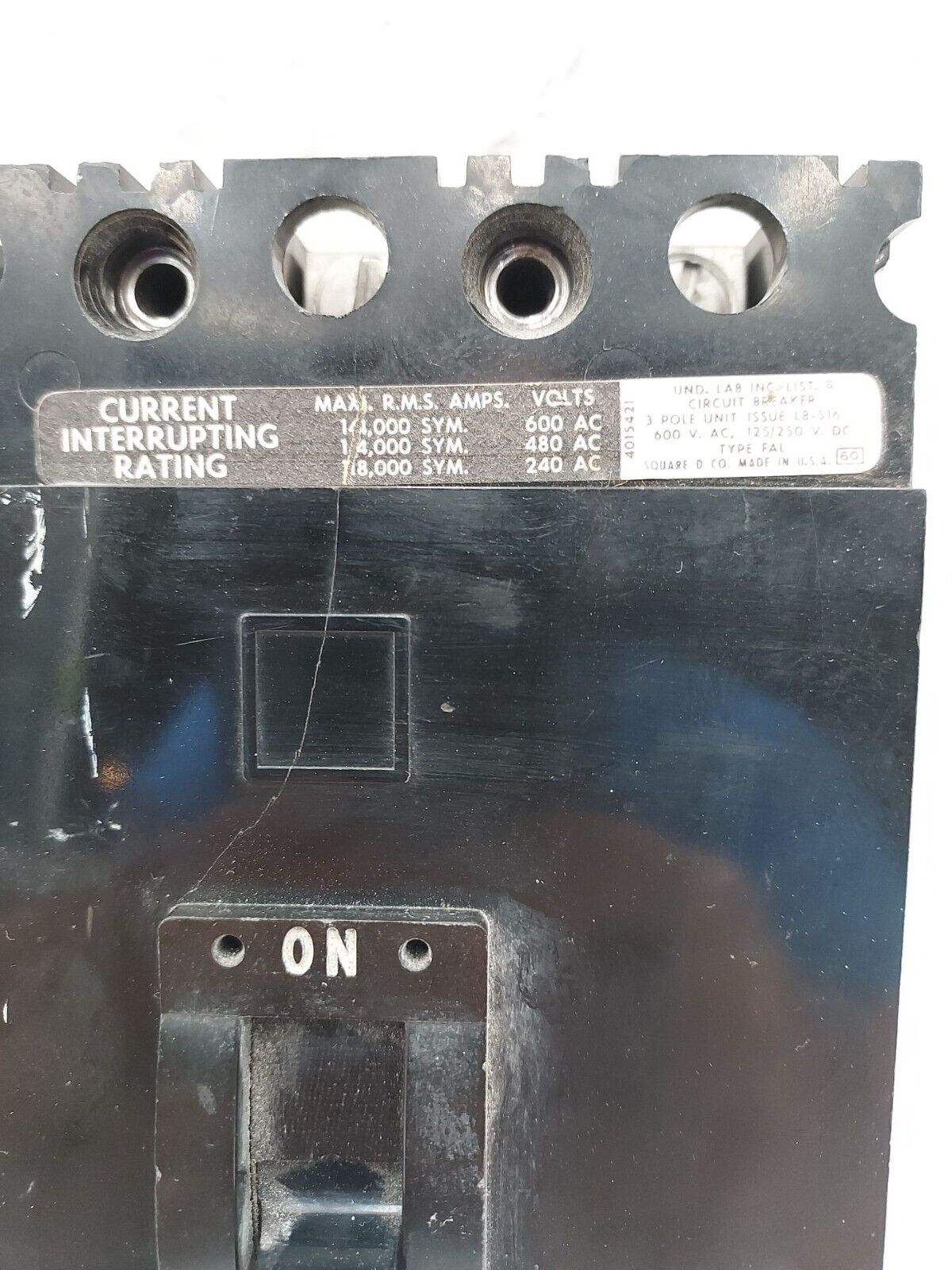 Square D FAL36100 Used