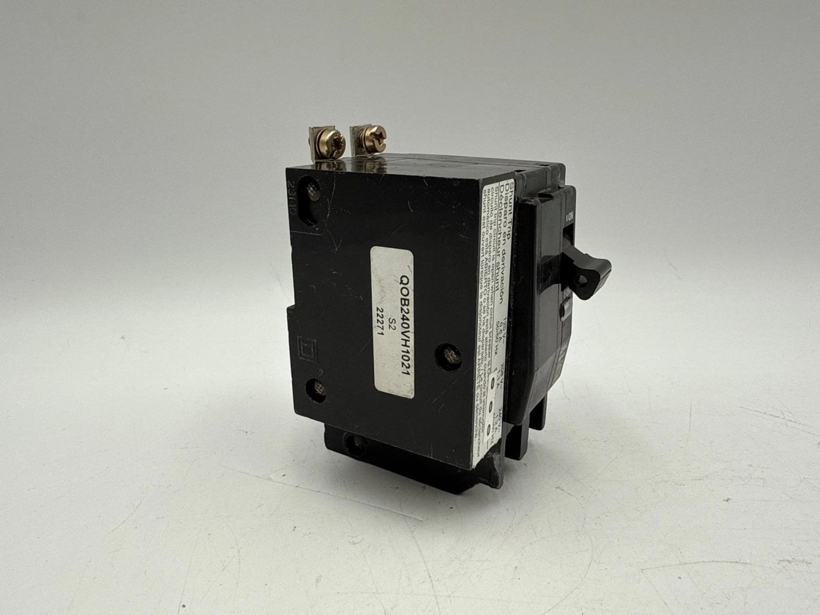 Square D QOB240VH1021 Circuit Breaker 40A 2P 240V 22kA Shunt Trip 40 Amp 2 Pole New