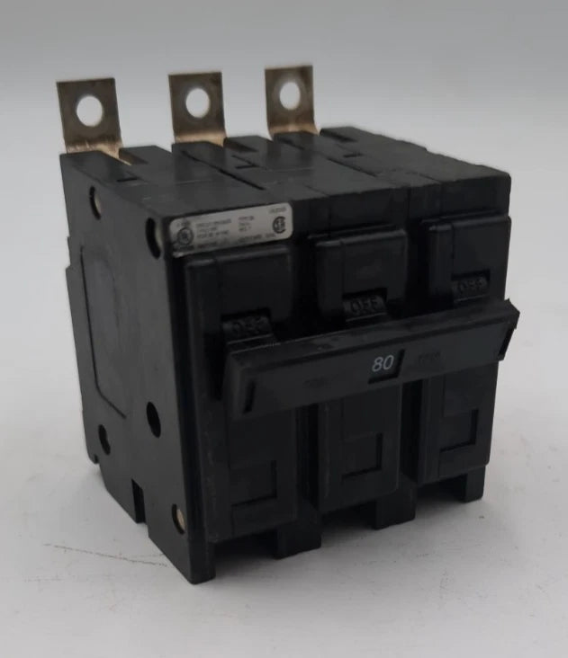 Eaton Cutler Hammer BAB3080H Bolt On Circuit Breaker 80A 3P 240V 3PH 80 Amp Used