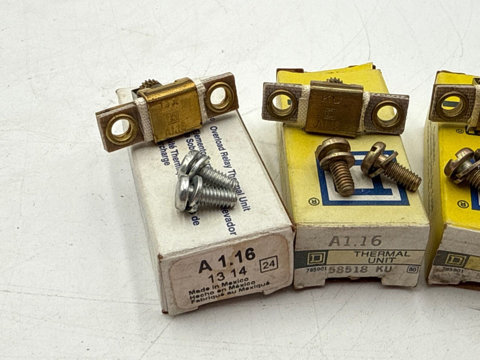 4PC Lot Square D A1.16 Thermal Overload Relay Heater Element Unit A116 4 Piece New