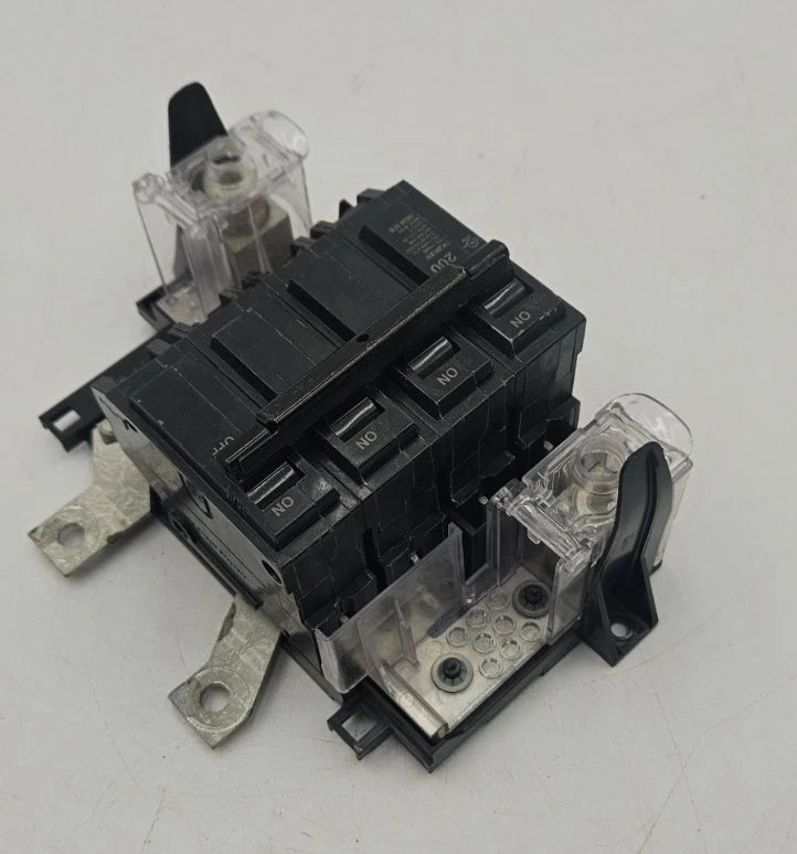 GE Main Breaker THQMV200 200A 120/240V 2P With Lugs 200 Amp 2 Pole Used Used