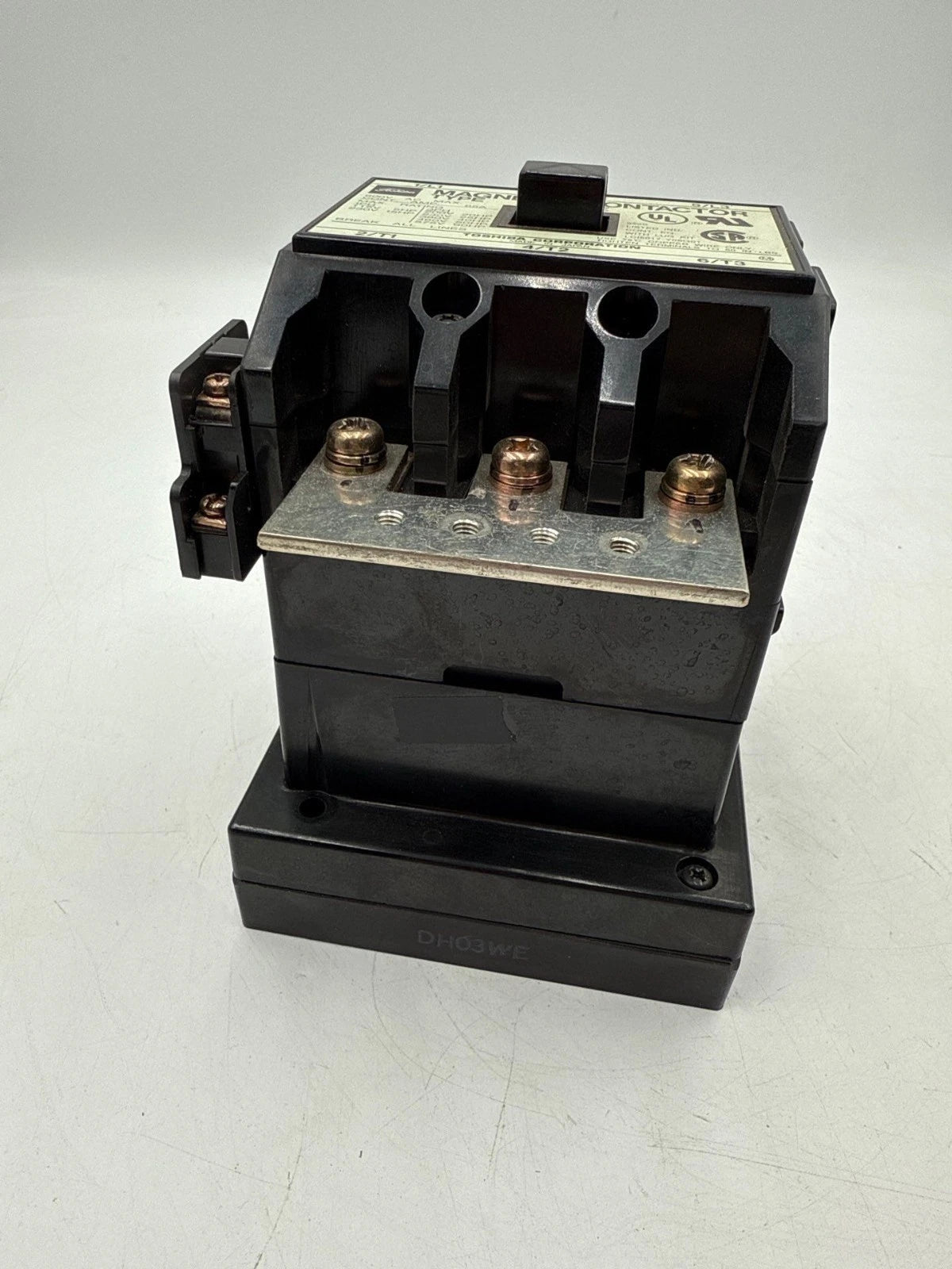 Toshiba C80A-E Magnetic Contactor 85A 3P 600V 60HP 3 Pole 3 Phase Coil 100-240V Used