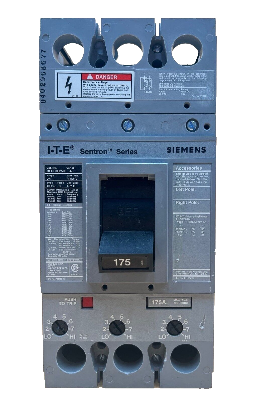 Siemens HFD63F250 Used