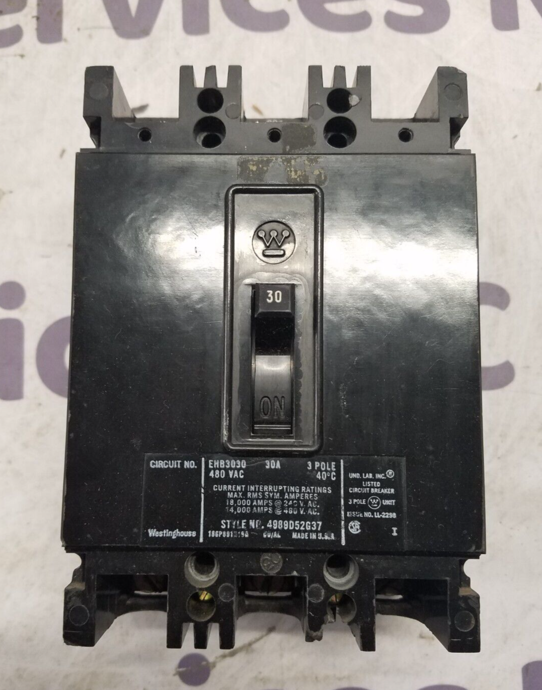 Westinghouse EHB3030 Used