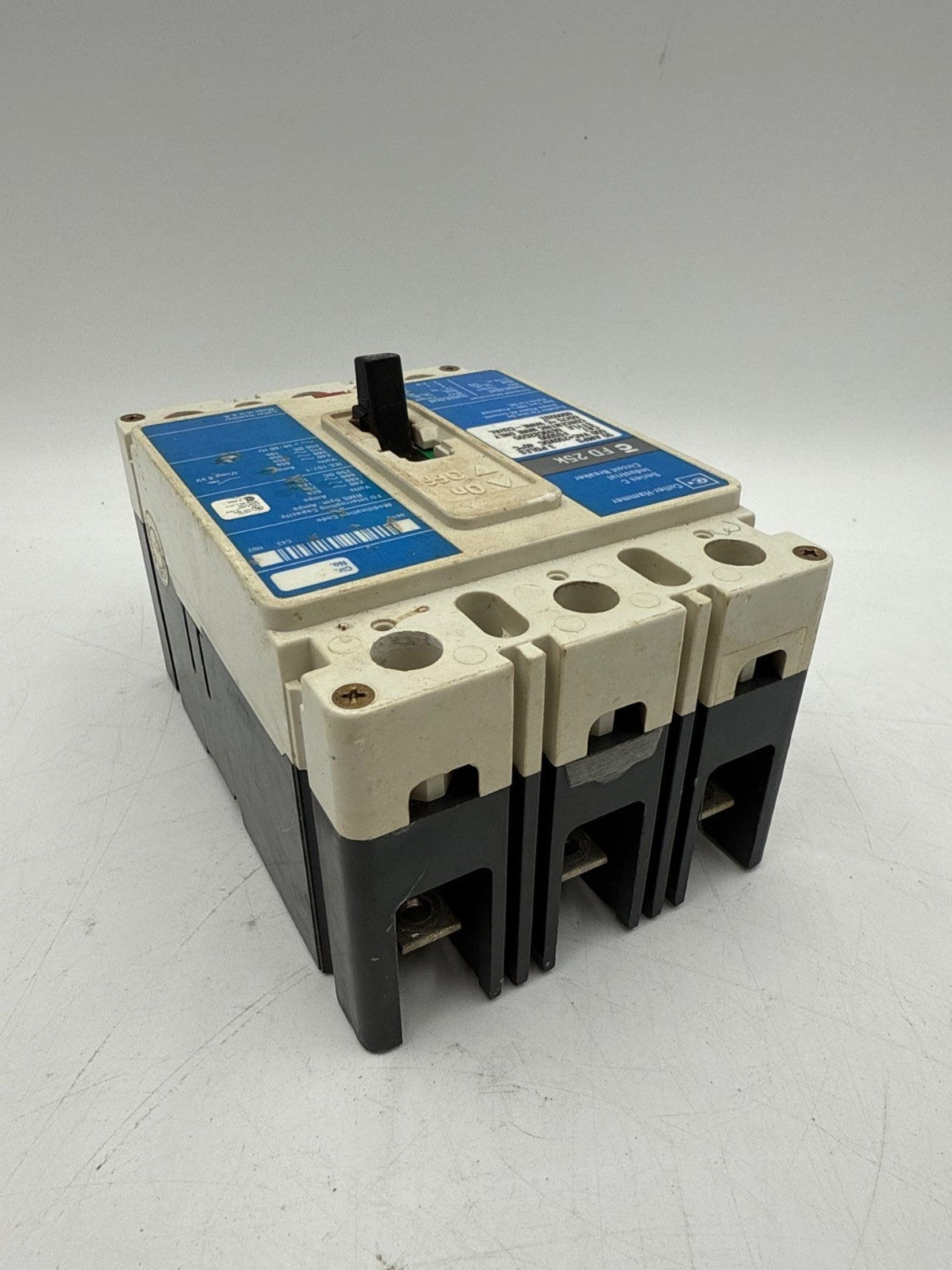 Cutler Hammer FD3090 Circuit Breaker 90A 3P 600V 3PH FD 25k 90 Amp 3 Pole Used