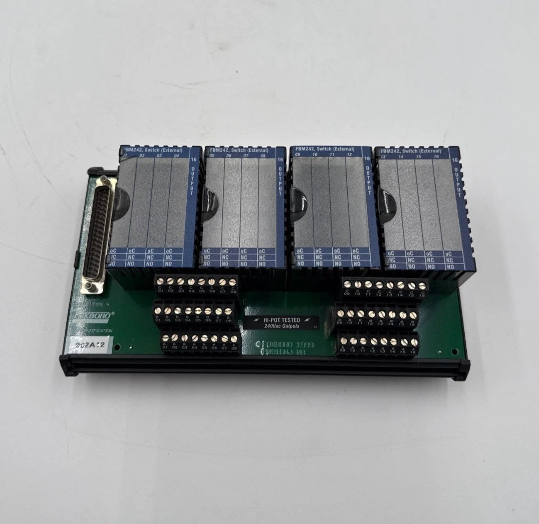 Foxboro FBM242 P0916NG Compression Terminal 2 Tier Relay Discrete Output