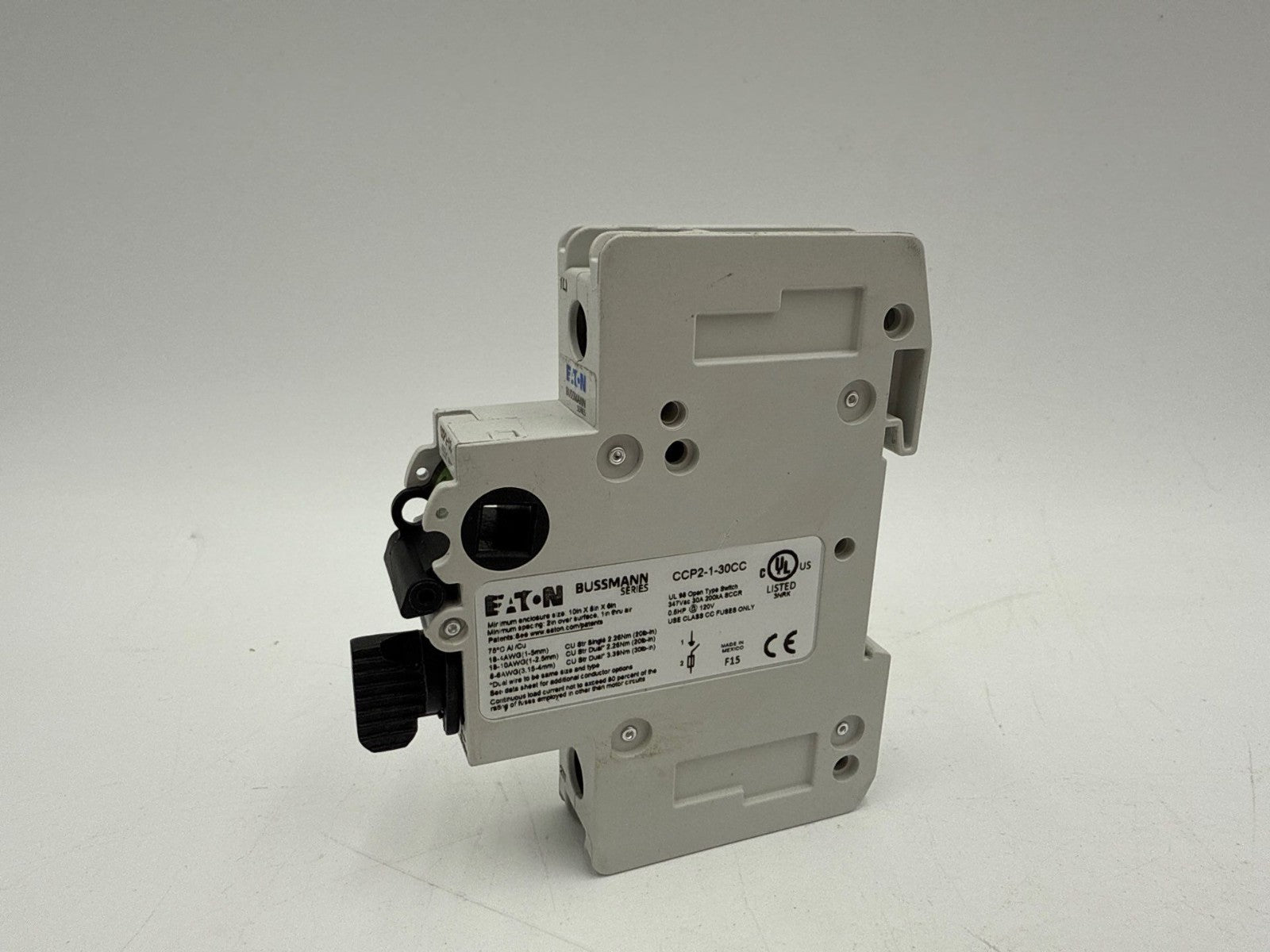 Eaton Bussmann CCP2-1-30CC Circuit Breaker 30A 1P 347V DIN Rail Mount 30 Amp