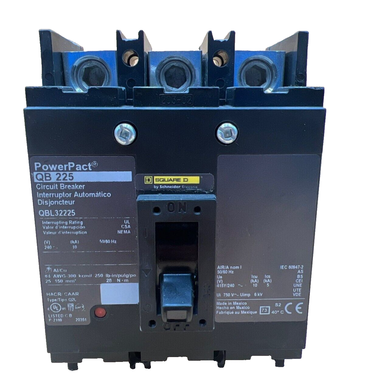 Square D QBL32225 Used