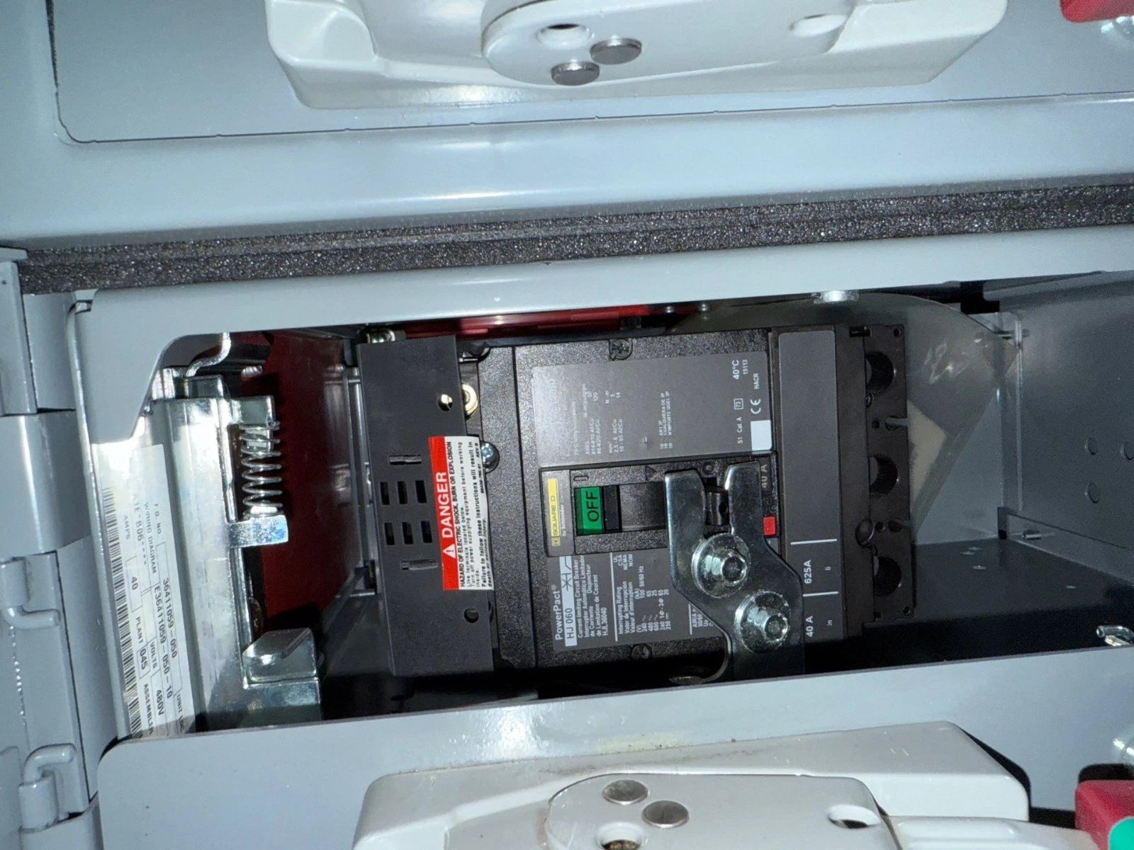 6" Square D Model 6 40A MCC Feeder Bucket 40 Amp HJL36040 Breaker HJL New