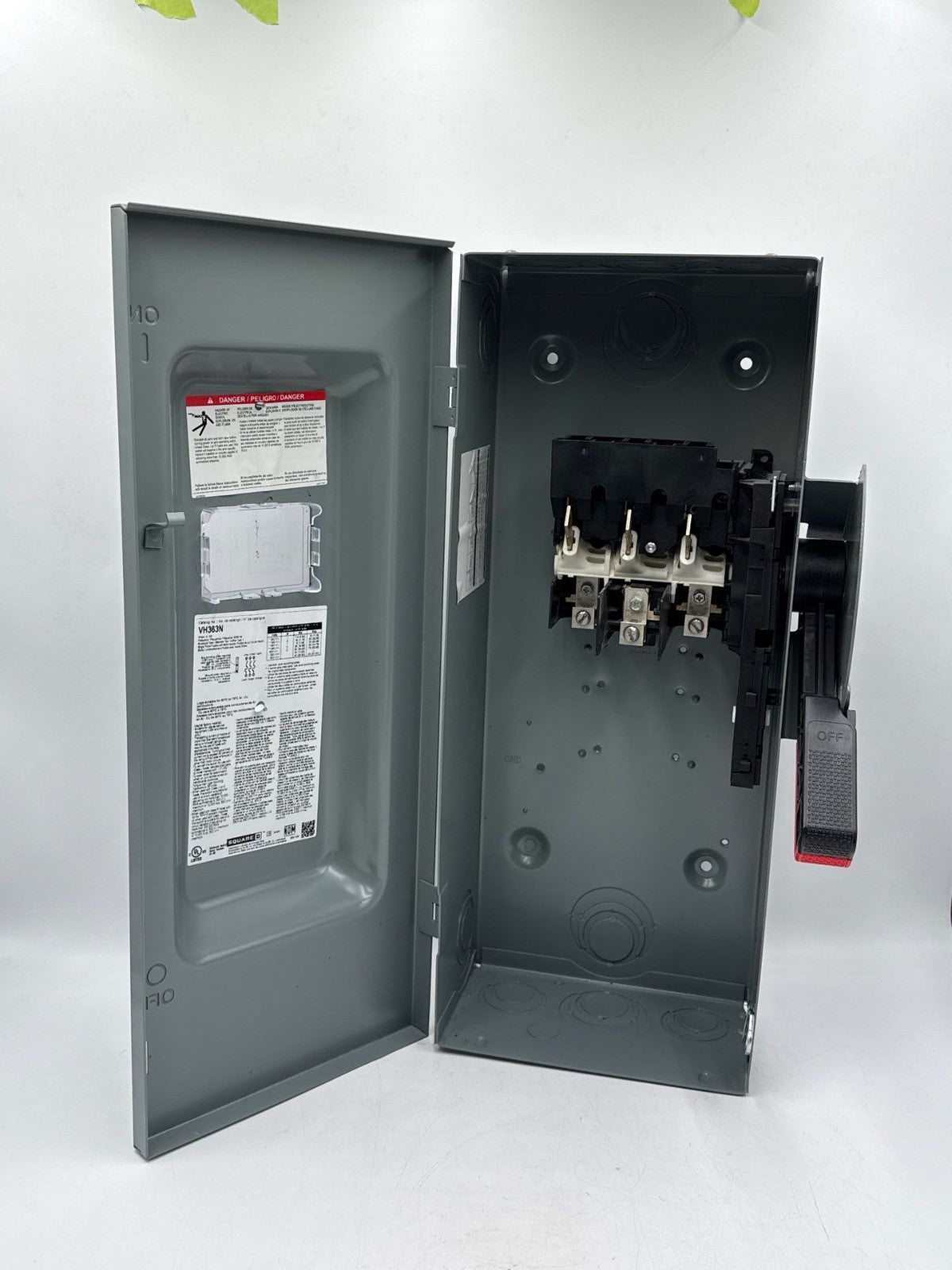 Square D VH363N Safety Disconnect Switch 100A 3P 600V Indoor Encl 100 Amp 3 Pole New