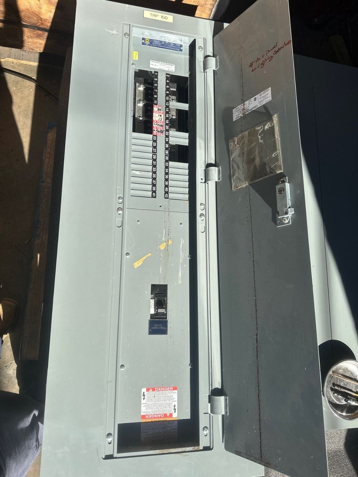 Square D NQOD442M225 NQOD Panelboard 225A 208Y/120V 3PH 4W Main MCB Indoor Encl P332 Used