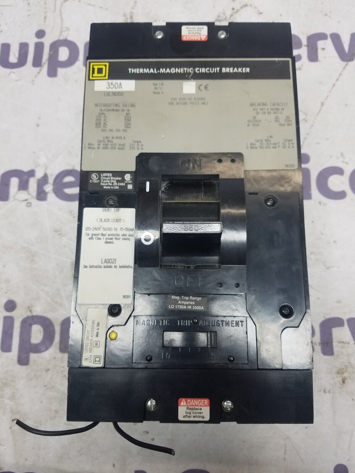 Square D LAL36350 Used