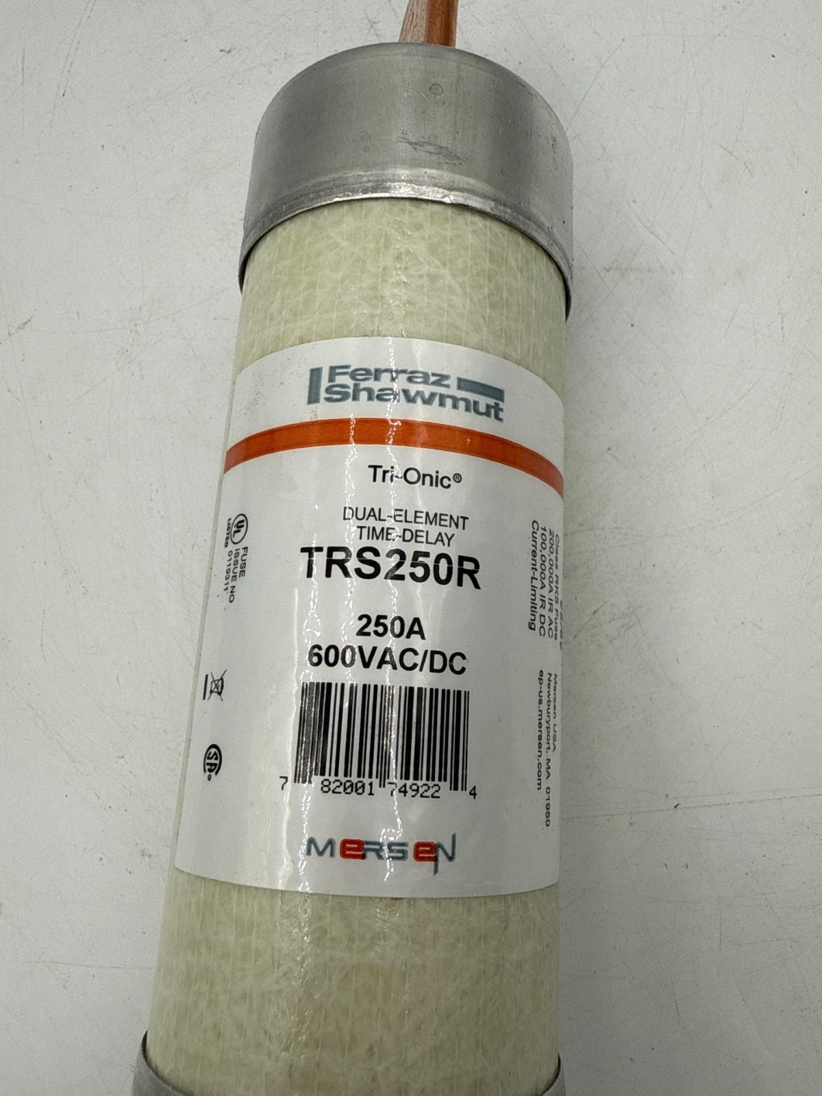 Ferraz Shawmut TRS250R Tri-Onic Fuse 250A 600V Time Delay 250 Amp Class RK5 Used
