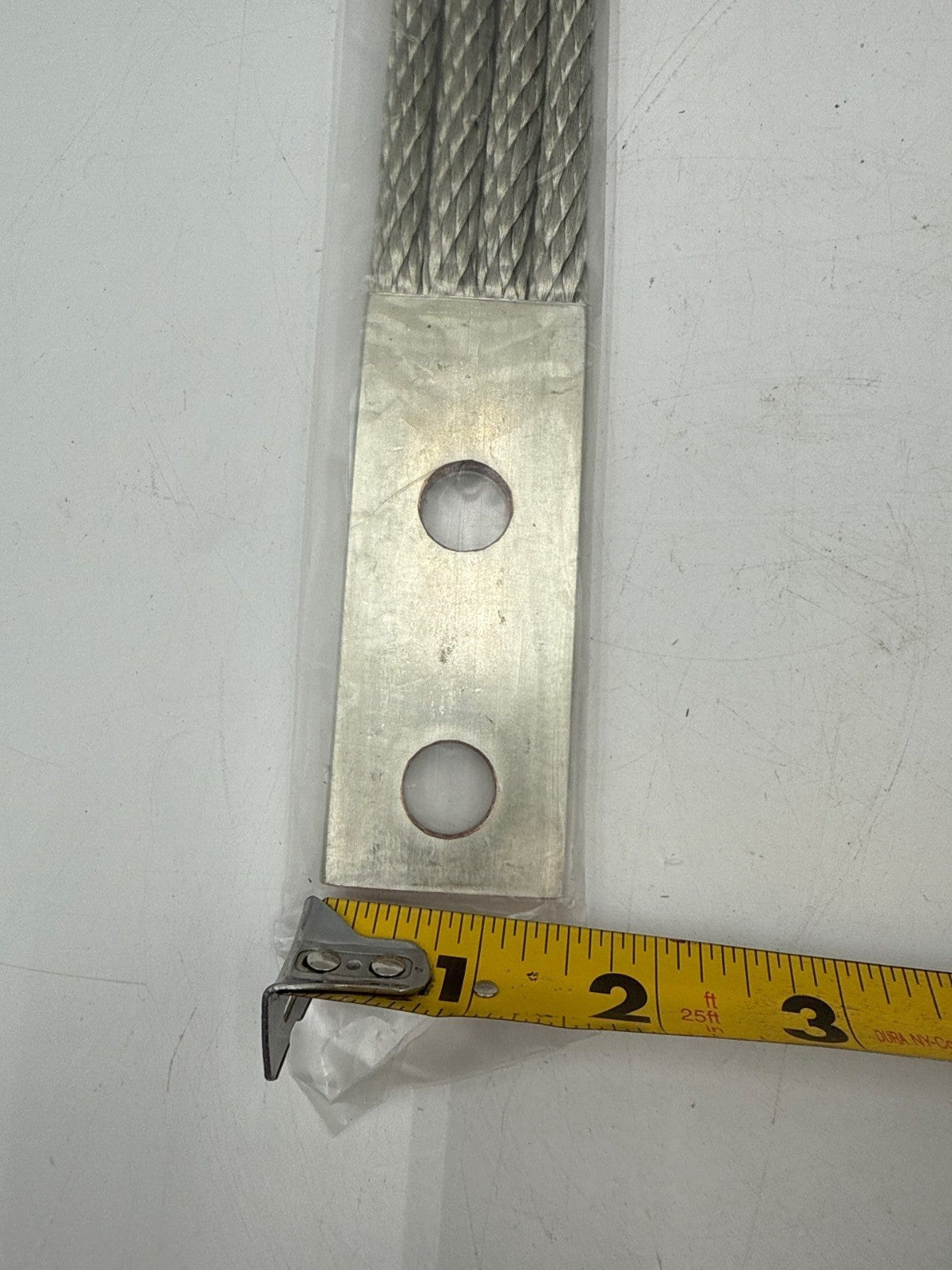 20PC Flexible Braided 12" 2 Hole Grounding Strap Copper Flex Jumper Shunt CU New