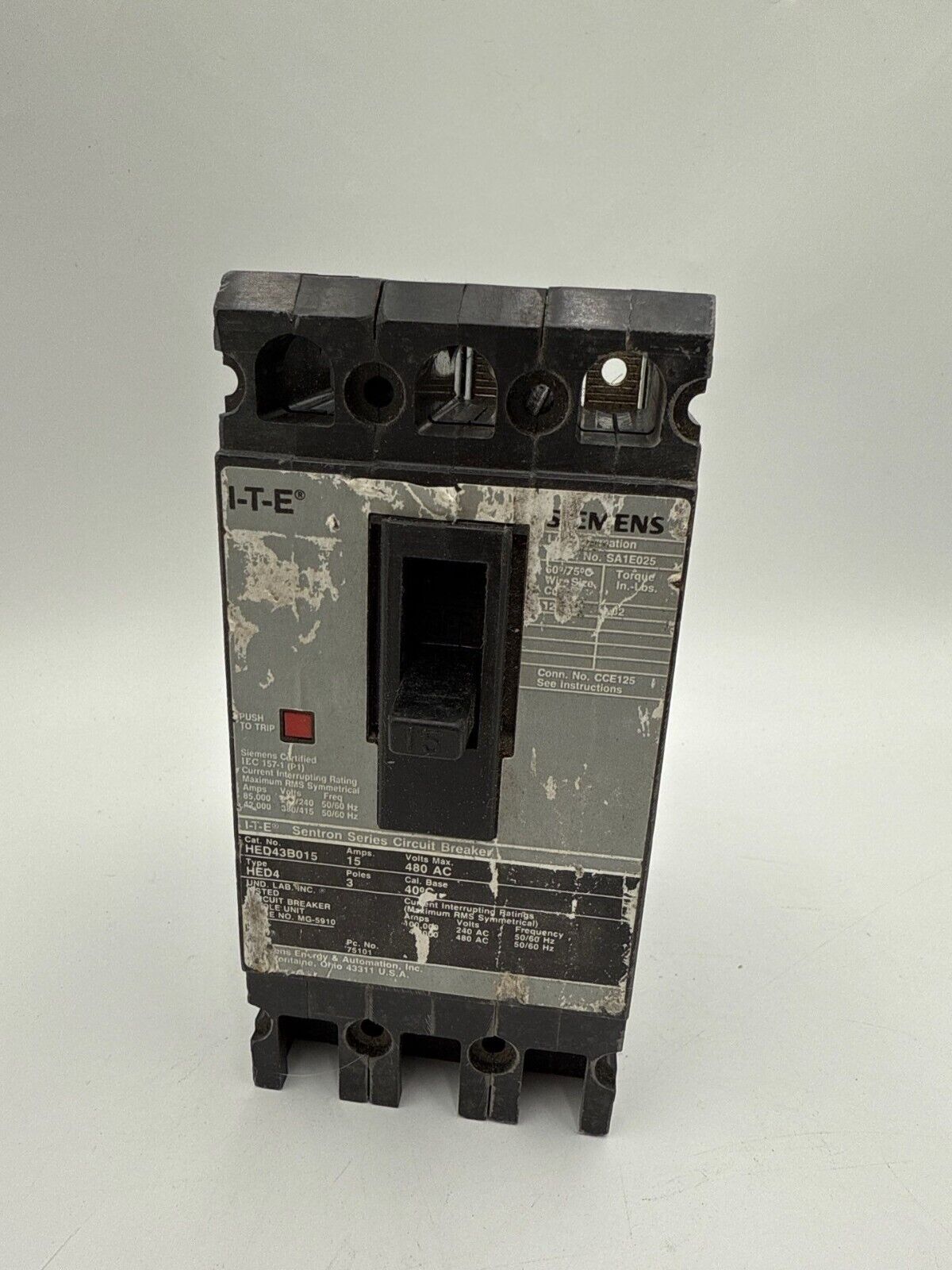 Siemens HED43B015 Used