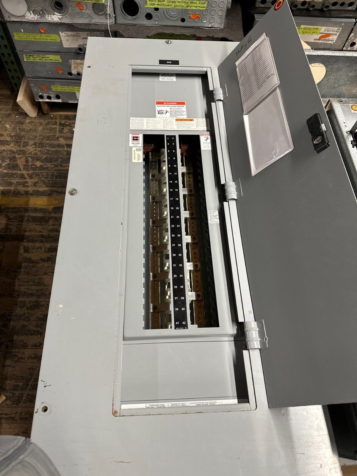 Cutler Hammer PRL1A Panelboard 225A 120/208V 3PH 4W Main Lug MLO 42 Cir 225 Amp P130 Used