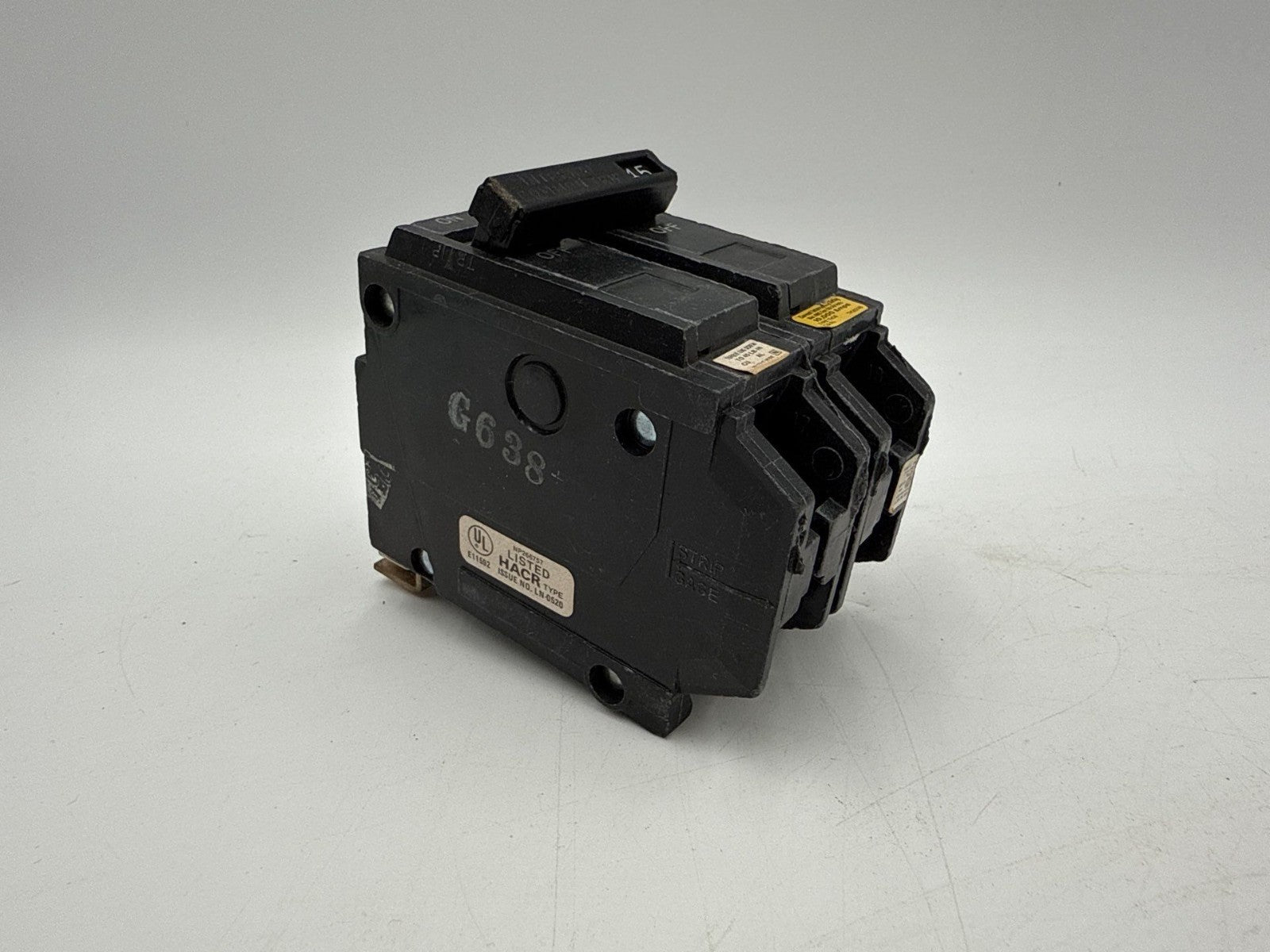 GE THQB2145 Circuit Breaker 45A 2P 120/240V THQB Bolt On 45 Amp 2 Pole 10kA Used