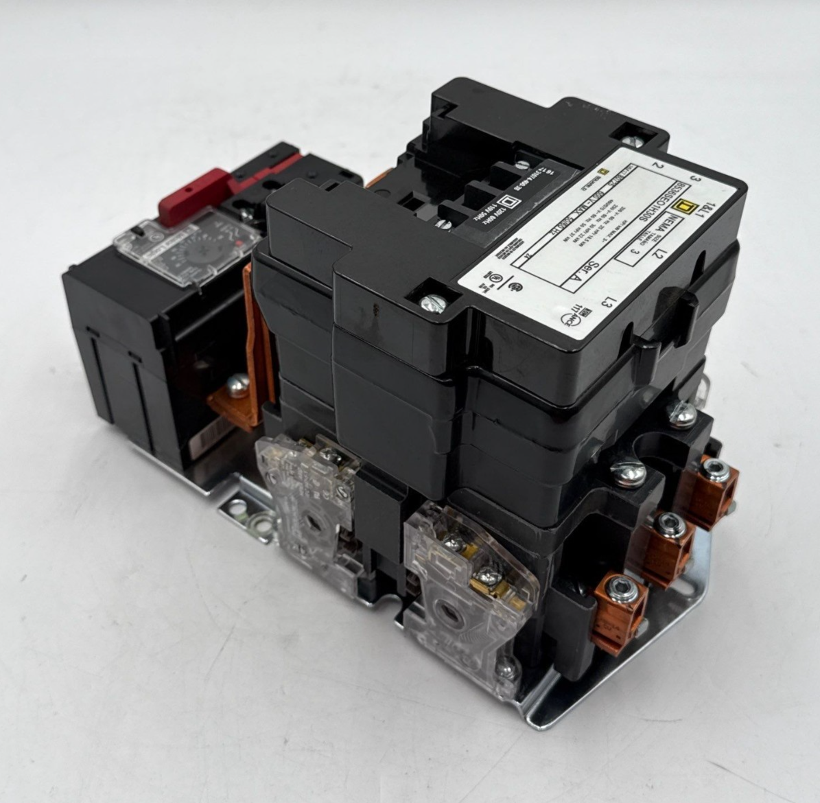 Square D 8536SEO1H30S Starter NEMA Size 3 600V 50HP Max Coil 11/120V 9065ST320 Used